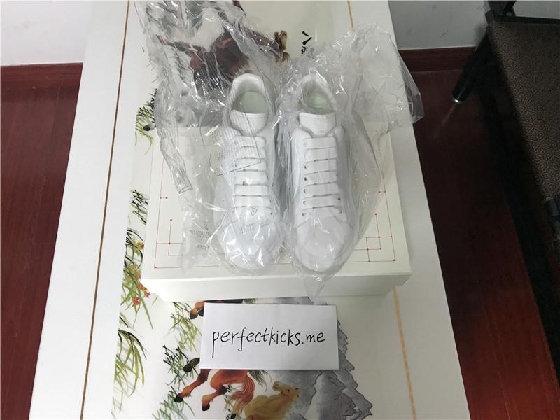 PK GOD ALXNDER MC MCQUEEN Paris white leather heel best version ready to ship